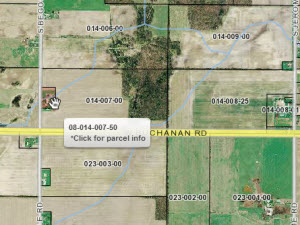 GIS parcel info map