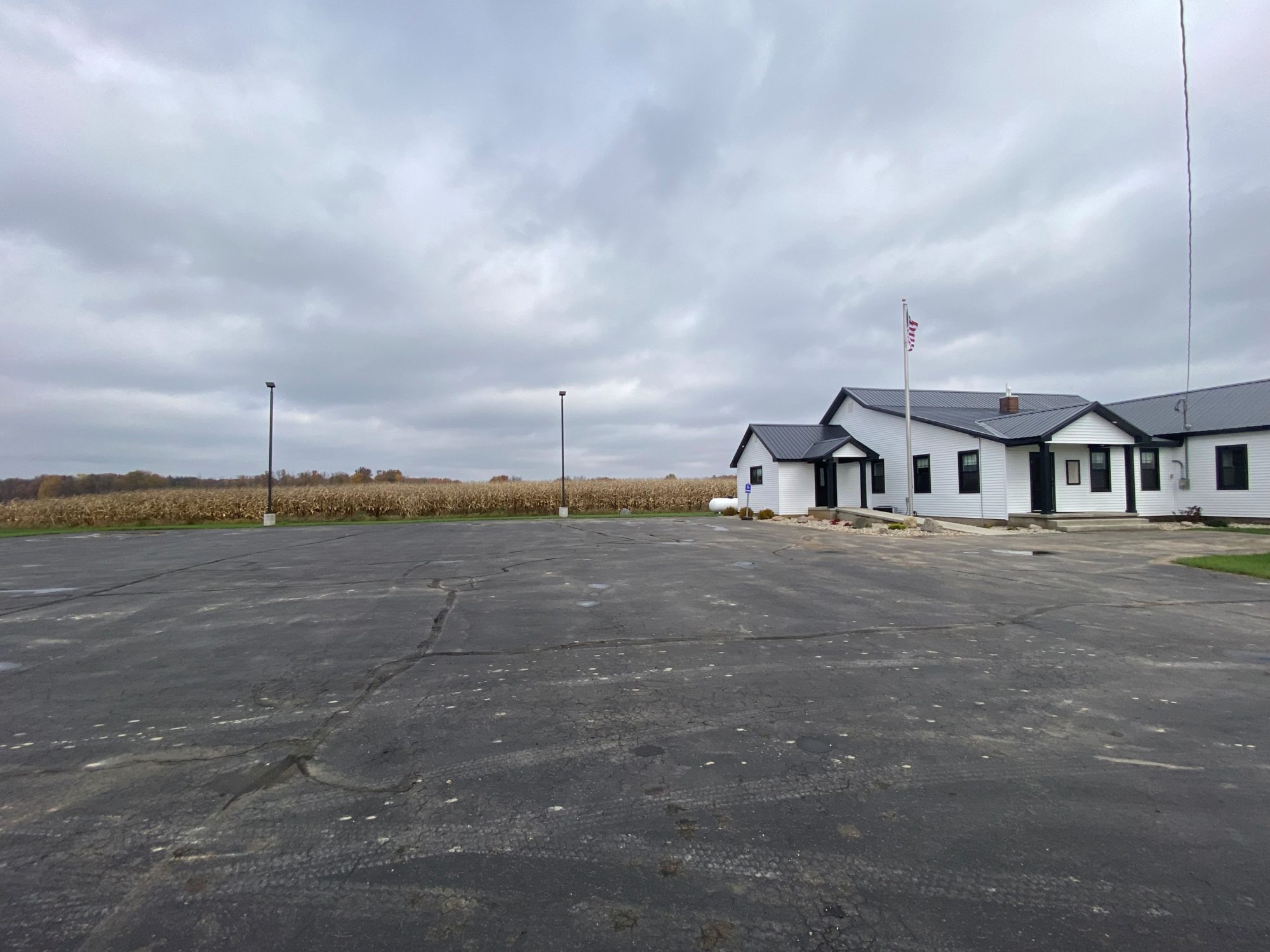 Township Hall parking lot