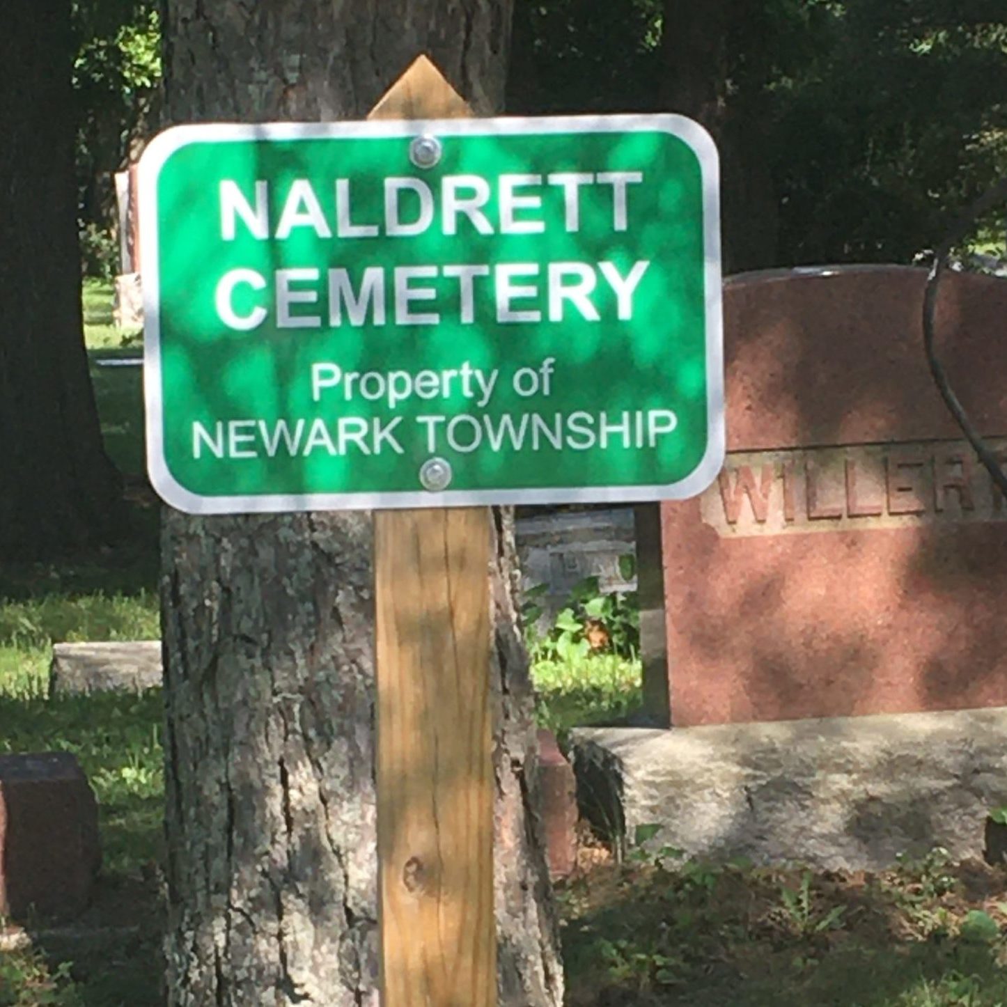 Naldrett Cemetery sign